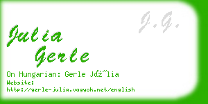 julia gerle business card